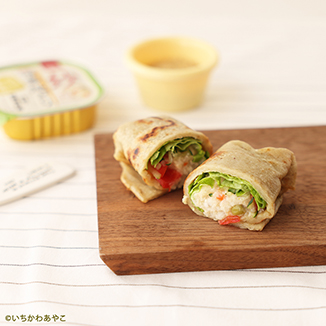 博多地どりとさつまいものラップロール 